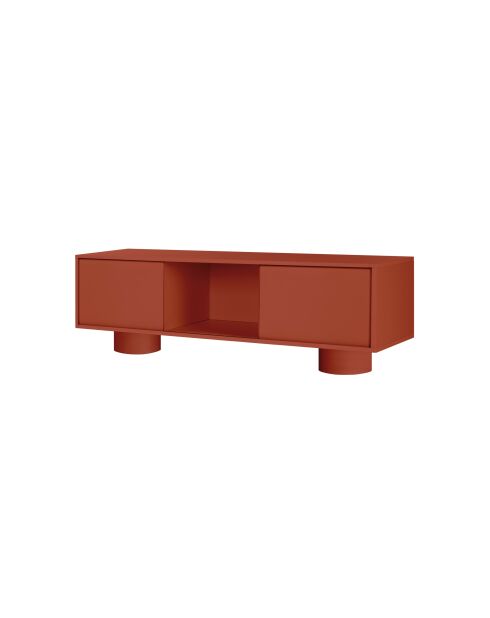 Meuble TV Taro rose terracotta - 48.4x160x42 cm