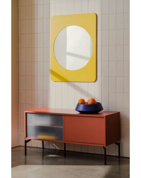 Meuble TV Met Mini rose terracotta - 55x116x42 cm