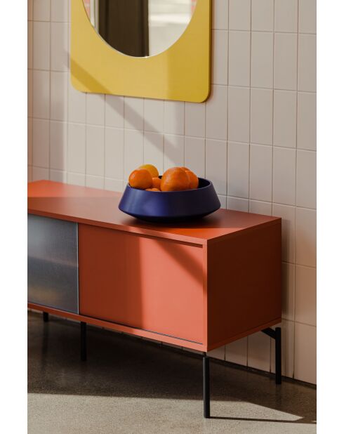 Meuble TV Met Mini rose terracotta - 55x116x42 cm