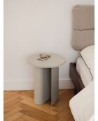 Tavolino Sato grigio ghiaia - 42,5x35x35 cm