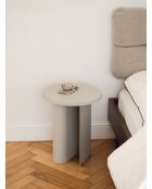 Tavolino Sato grigio ghiaia - 42,5x35x35 cm