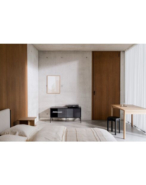 Mueble de TV Met Mini Black Volcano, 55 x 116 x 42 cm