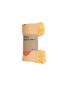 Telo mare in cotone Nugo arancione zucca - 160x100 cm
