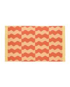 Telo mare in cotone Nugo arancione zucca - 160x100 cm