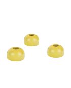 Candelieri 3 Lums in faggio massiccio modello piccolo giallo tenue - 3,5x6x6 cm
