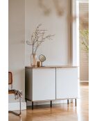 Buffet Suumo gris amande - 88x120x50 cm