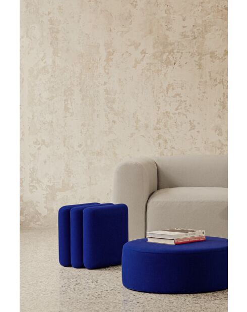 Pouf in lana Radd blueberry pie - 44,5x36x36 cm
