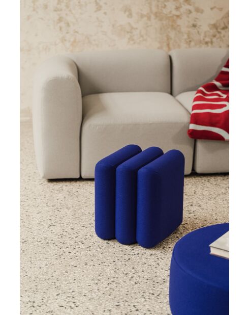 Pouf in lana Radd blueberry pie - 44,5x36x36 cm