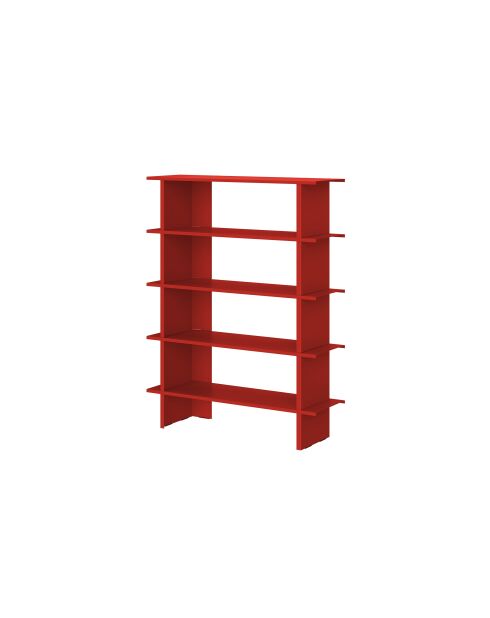Hes Bücherregal tomatenrot - 156x120x37 cm