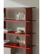 Hes Bücherregal tomatenrot - 156x120x37 cm