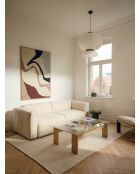 Tavolino da caffè Naiko in rovere - 40x132x86 cm