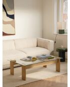 Tavolino da caffè Naiko in rovere - 40x132x86 cm