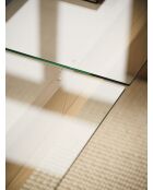 Tavolino da caffè Naiko in rovere - 40x132x86 cm
