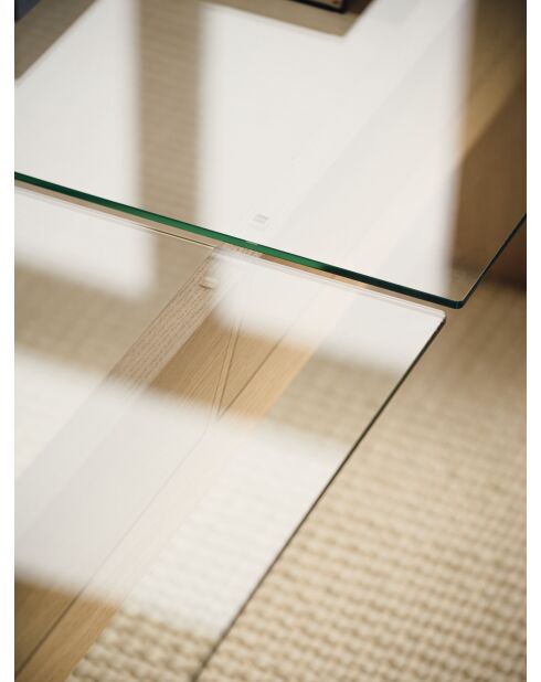 Tavolino da caffè Naiko in rovere - 40x132x86 cm