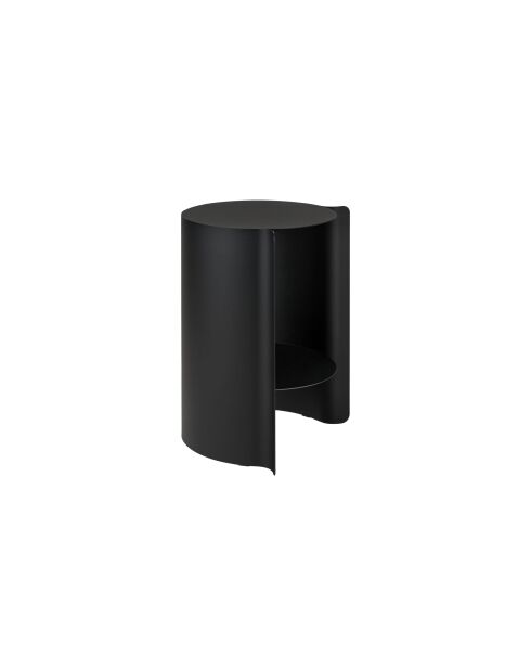 Table d'appoint Wa volcan noir - 50x32x32 cm