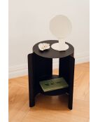 Table d'appoint Wa volcan noir - 50x32x32 cm