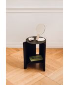 Table d'appoint Wa volcan noir - 50x32x32 cm