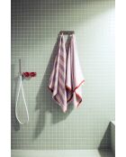 Asciugamano da bagno in cotone Gobo lilla pastello/strisce larghe - 140x70 cm