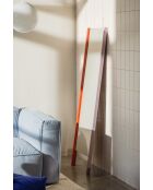 Miroir sur pied Lun écorce d'orange et violette pâle - 166x49x4 cm
