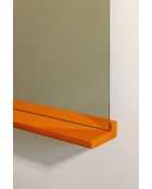 Miroir sur pied Lun écorce d'orange et violette pâle - 166x49x4 cm