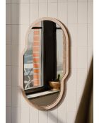 Miroir Tafla chêne - 87x51x1.6 cm