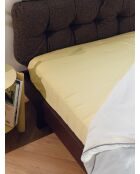 Drap-housse en coton Oba jaune soleil