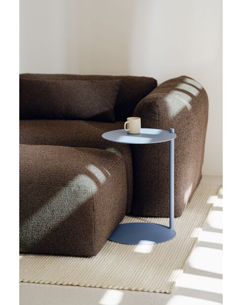 Tavolino Ande blu satinato - 57x40x41 cm