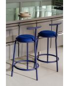Sgabello da bar Hogo blueberry pie - 86x43x46 cm