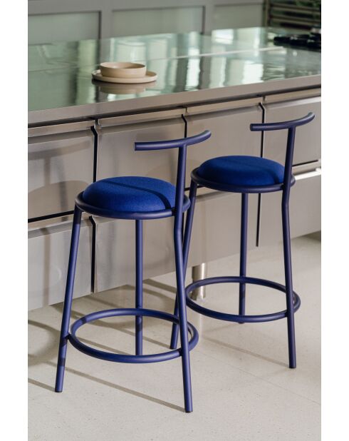 Sgabello da bar Hogo blueberry pie - 86x43x46 cm