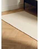 Tappeto Talo in lana beige naturale - 200x140 cm