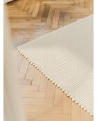 Tappeto Talo in lana beige naturale - 200x140 cm