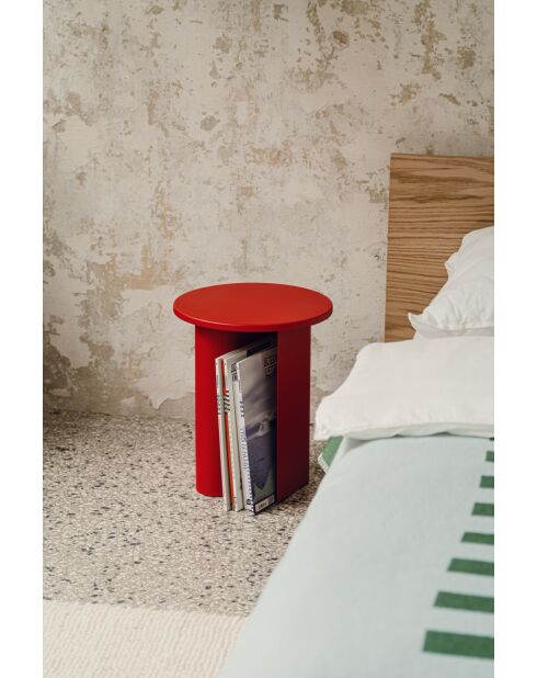 Tavolino Sato rosso pomodoro - 42,5x35x35 cm
