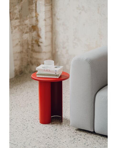 Tavolino Sato rosso pomodoro - 42,5x35x35 cm