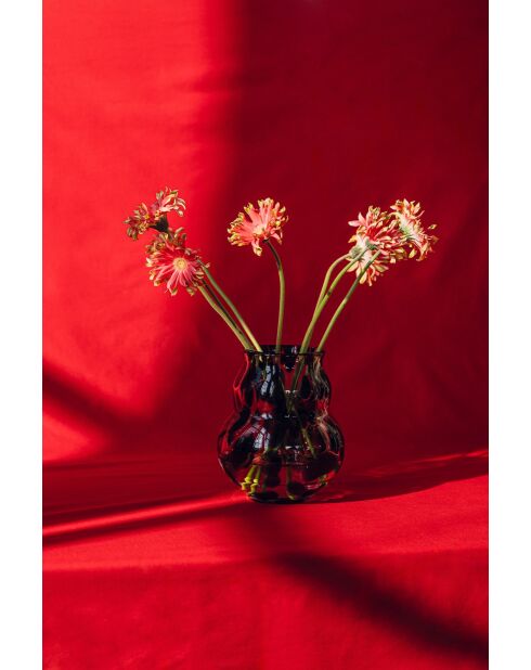 Vase Dam noir - 22x18x18 cm