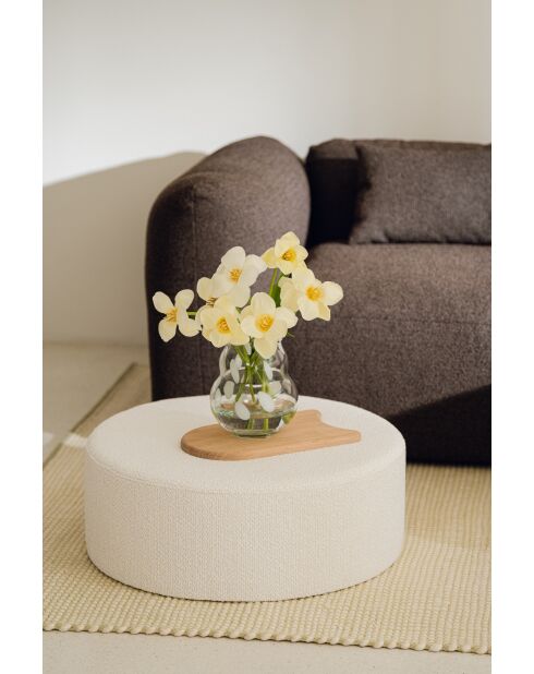 Vase Dam blanc- 22x18x18 cm