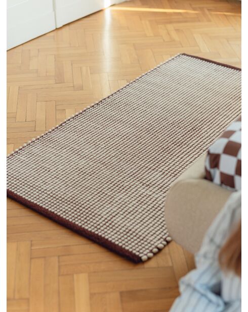Tappeto Talo in lana wine berry - 300x200 cm