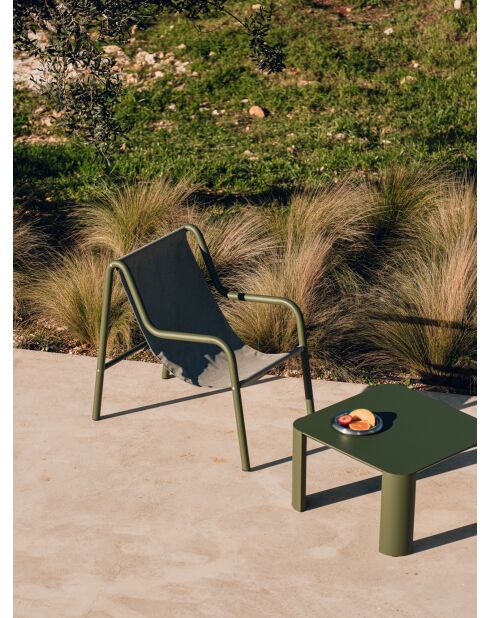 Fli Outdoor-Couchtisch waldgrün - 38x65x65 cm
