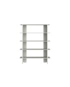 Bibliothèque Hes gris galet - 156x120x37 cm
