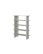 Bibliothèque Hes gris galet - 156x120x37 cm