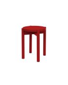 Tabouret Hopp marron rouge - 45x34x34 cm