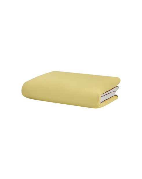 Housse de couette en coton Oba jaune soleil