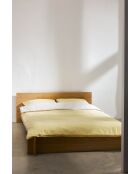 Housse de couette en coton Oba jaune soleil