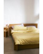 Housse de couette en coton Oba jaune soleil