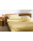 Housse de couette en coton Oba jaune soleil