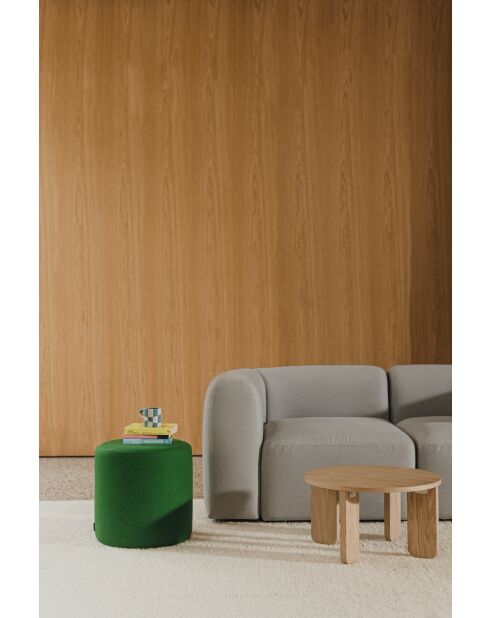 Otomana popular grande de color verde musgo - 40x40x40 cm