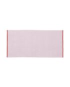 Gobo Baumwollbadetuch pastelllila/schmale Streifen - 140x70 cm