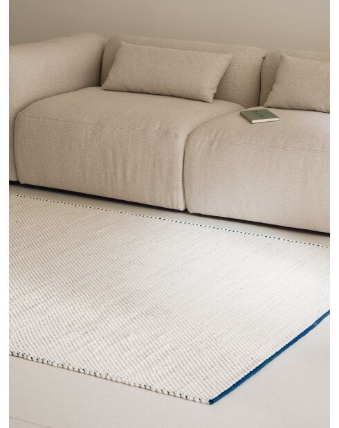 Tappeto in lana Lenu blu cobalto - 170x80 cm