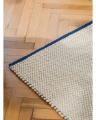 Tappeto in lana Lenu blu cobalto - 170x80 cm