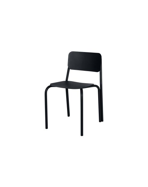 Chaise Kei volcan noir - 72.8x44.5x48 cm