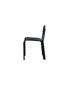 Chaise Kei volcan noir - 72.8x44.5x48 cm